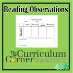 Reading Observations for your Reading Management Binder