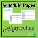 Schedule Pages for Student Planning Binder