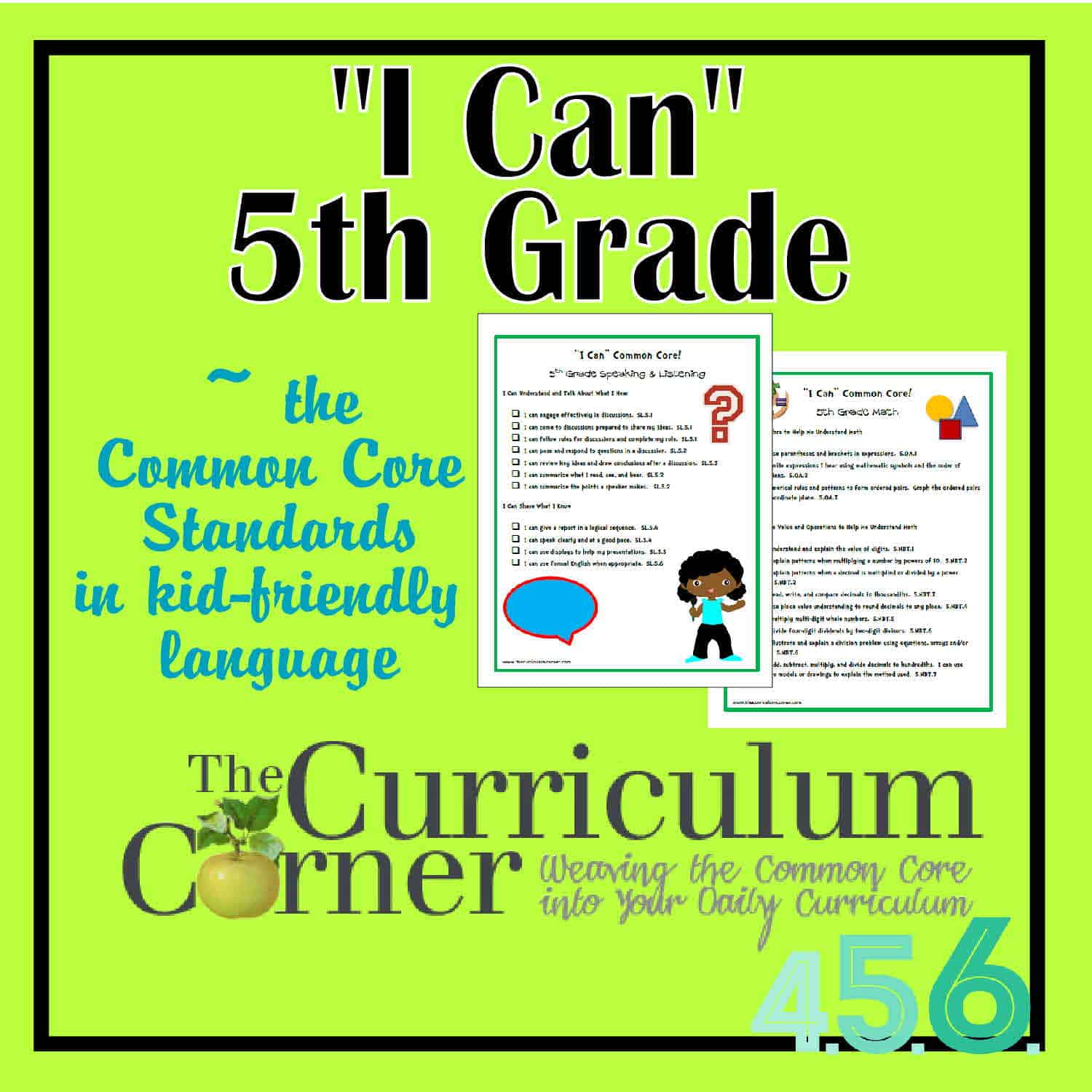 i-can-common-core-5th-grade-the-curriculum-corner-4-5-6